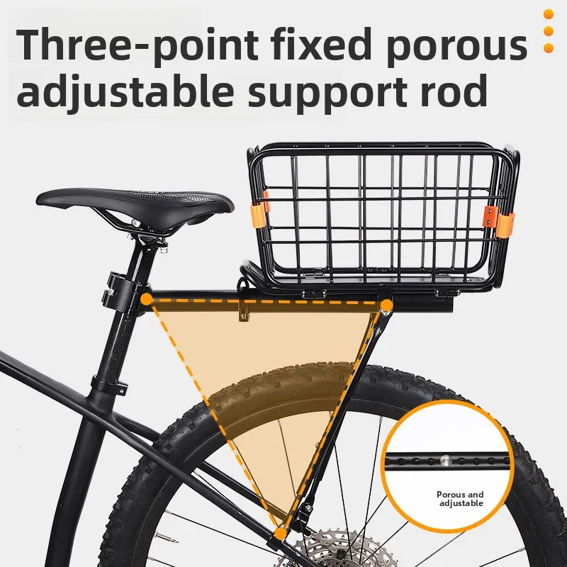 

Задняя стойка для горного велосипеда с корзиной WEST BIKING Корзина для велосипеда из алюминиевого сплава Аксессуары для хранения велосипеда