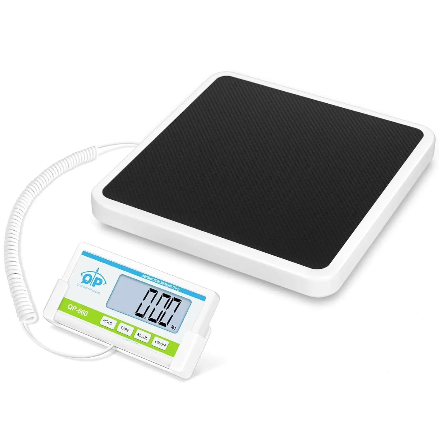

High Accuracy Medical Scale, 660lb Capacity with Stainless Steel Platform, Digital Weight Scale for Body Measurement