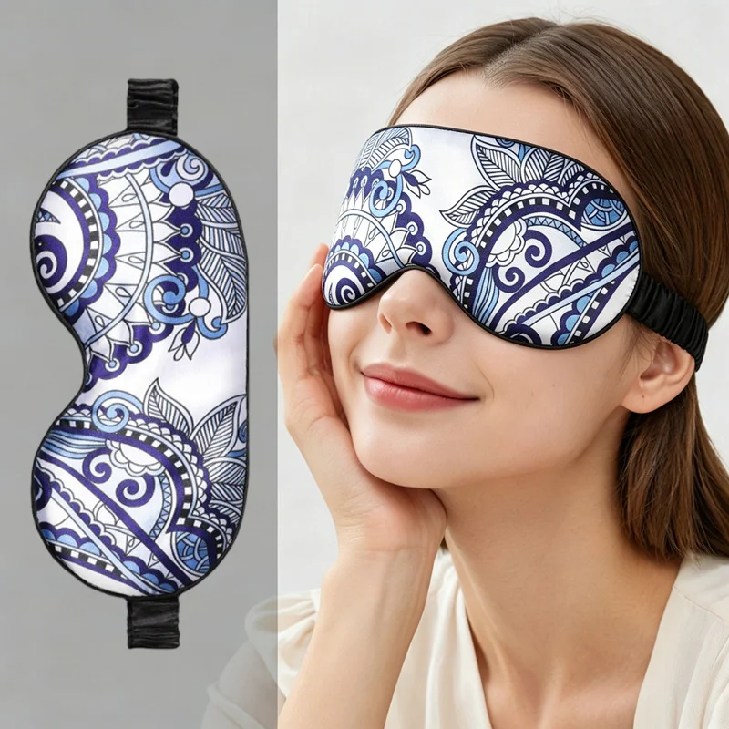 Silk Like Sleep Facial Mask  Portable Travel Sleeping Masks  Silk Slippery Skin Friendly Eyeshade  Yoga Relaxing Blind Pack