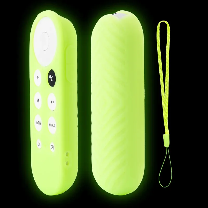 غطاء حماية من السيليكون المقاوم للانزلاق والصدمات، جهاز التحكم عن بعد الذكي Google Chromecast، غلاف حماية ناعم ومتين عن بعد #6