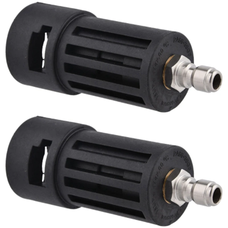 2X Suitable For KARCHER K2 Series Conversion Joint 1/4 Quick Plug Union High Pressure Washer Car Wash Nozzle Accessories