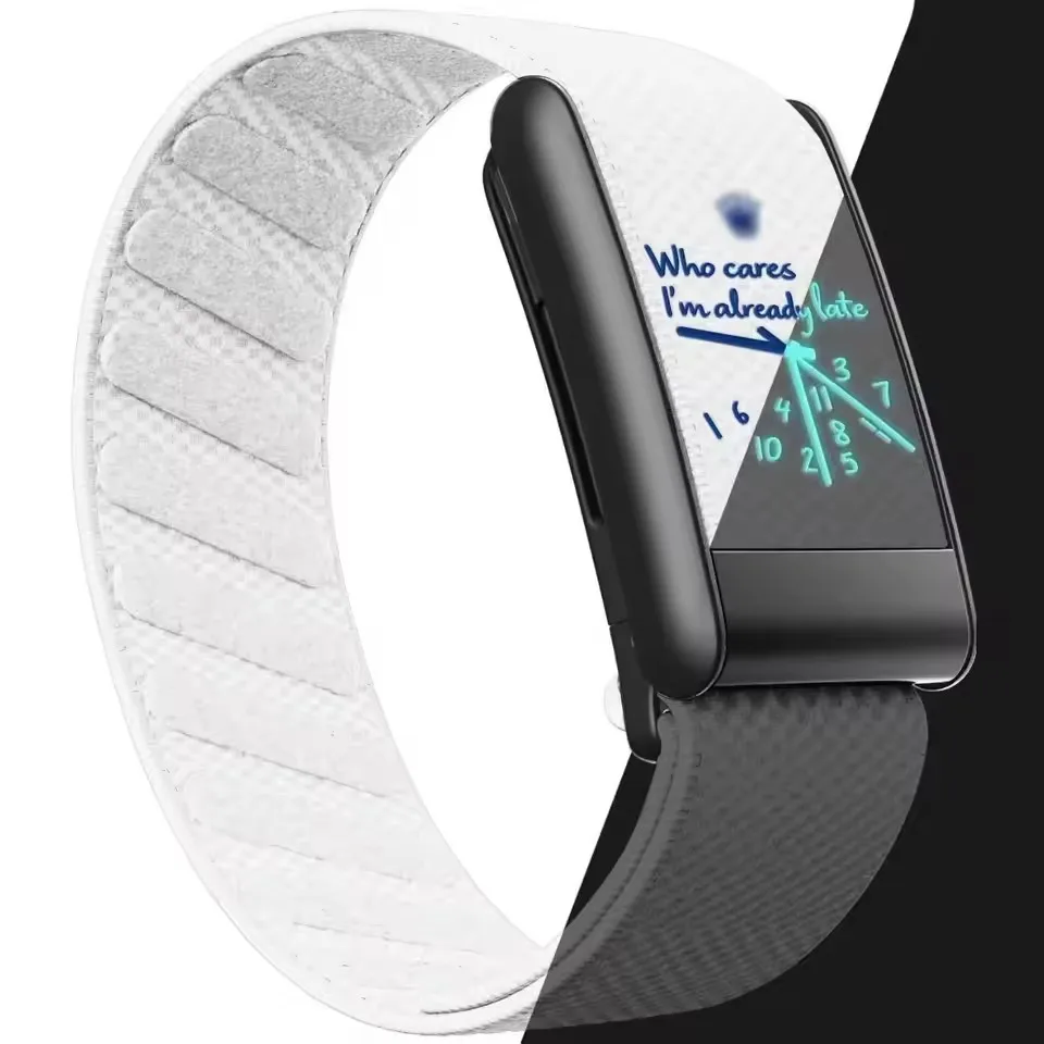 Premium For WHOOP 5.0 MG Luminous Nylon Strap Silicone Print Wristband With Metal Frame Sport Replacement Band