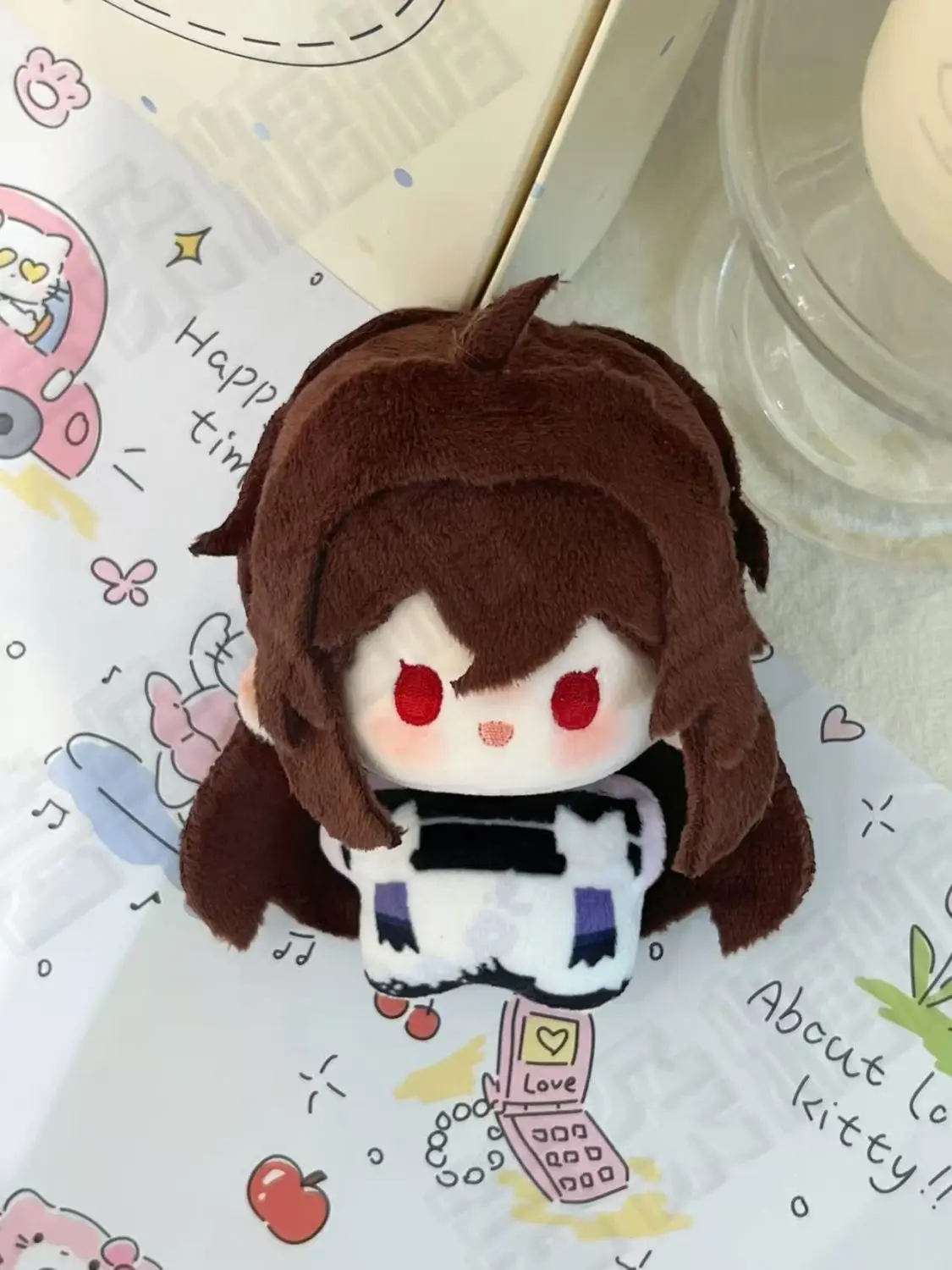 Peluche bande dessinée la grande reine, poupée en coton mignonne de 10cm, pendentif de sac à dos, ornement ou cadeau d'anniversaire pour enfants et adultes