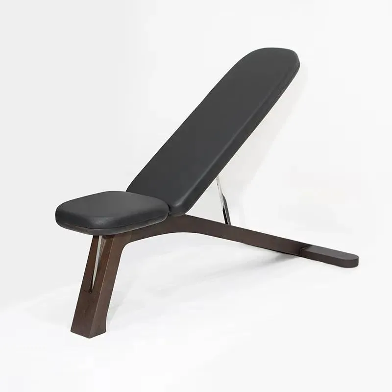 Luxury Wood Stainless Steel Leather Adjustable Weight Stool for Gym Projects Bulk Purchase