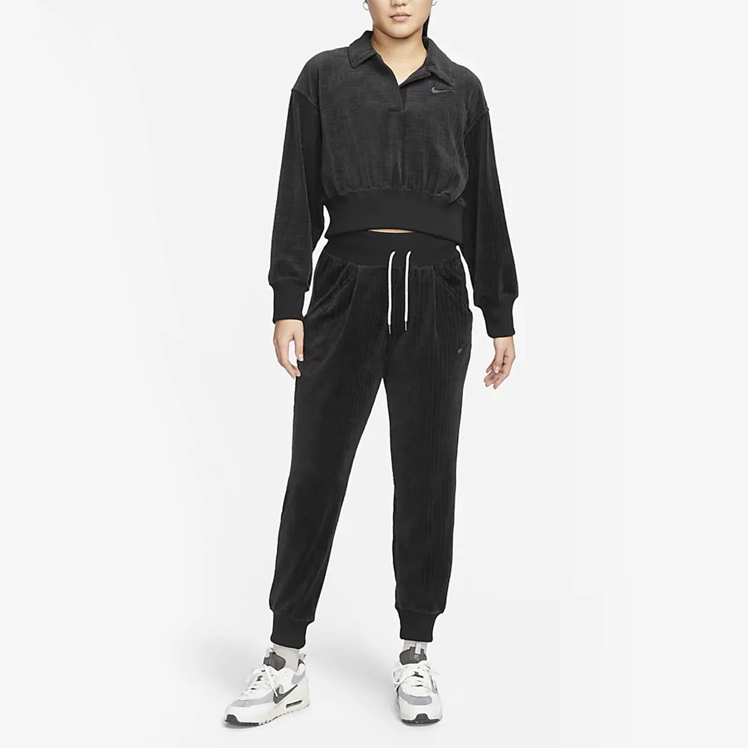 나이키 정품 여성용 편안한 집업 니트 후드 스웨트셔츠 DV7815-010