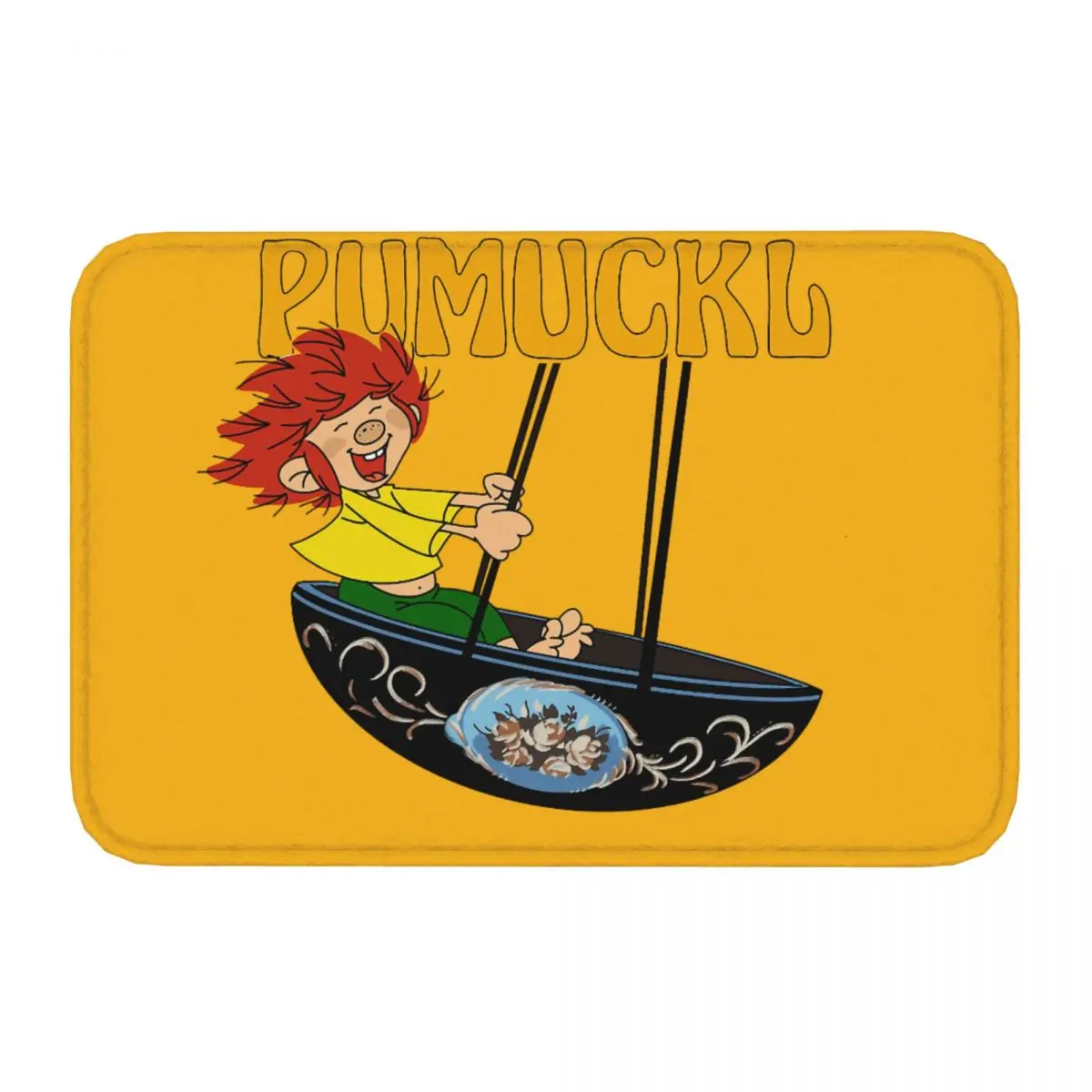 Swing Bath Non-Slip Carpet Pumuckl Bedroom Mat Entrance Door Doormat Home Decor Rug