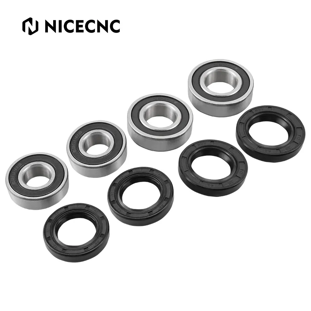 NICECNC For 700 Raptor Bearing steel Front Wheel Bearing & Rubber Seal Kit For Yamaha Raptor 700 2006-2024 Raptor 700R 2011-2024