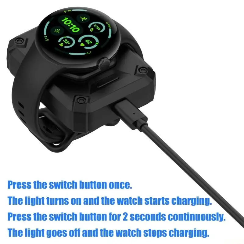 B03F Compact ABS Smartwatch Charging Stand Rack and Portable Featuring Cooling Technology for Reliable Use in Various Setting