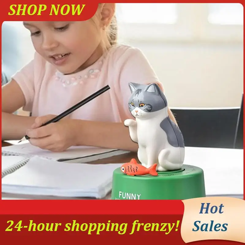 

AB31-Cat Кухонный таймер, Механический таймер для кухонных инструментов, Короткий таймер Кухонный таймер Часы для кошек Кухонный таймер