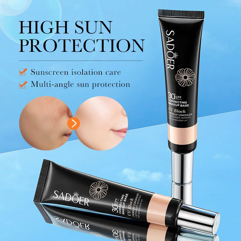 

Sun Screen Isolation Cream Concealer and Contouring Protects Against UV Rays