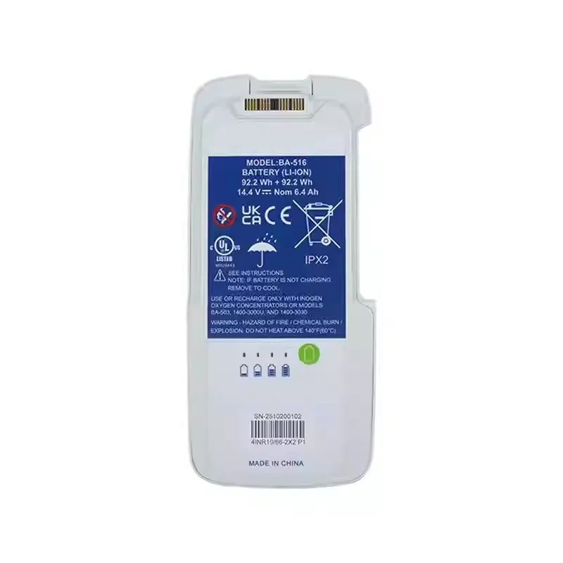BA-516 Lithium-ion Replacement Battery Suitable for In o gen One G5 OxyGo FIT  Portable Ox ygen Machine  14.4V