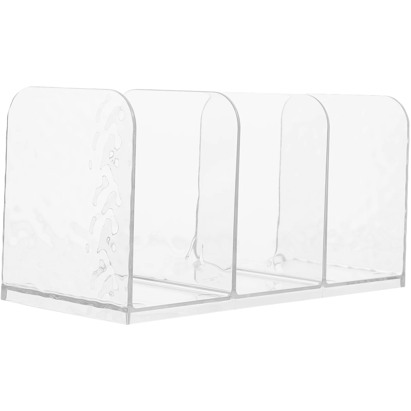 

Acrylic Book Stand Transparent Desk Organizer Document Rack File Folder Holder Students Books Magazines Storage