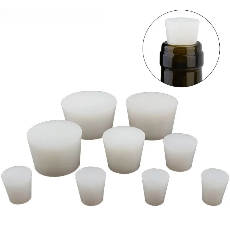 White Silicone Fermenter Cover Plug Stoppers Water Stopper For Airlock Valve Brew Wine Rubber Fermenting Lid Fermenting Supplies