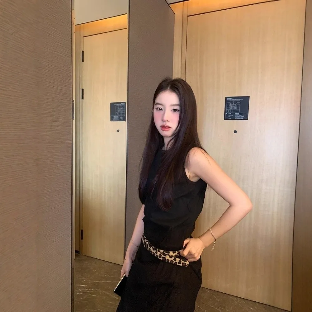 패션 레오파드 프린트 벨트 Y2K 메탈 버클 PU 가죽 허리 벨트 하라주쿠 청바지 장식 허리띠 드레스 장식