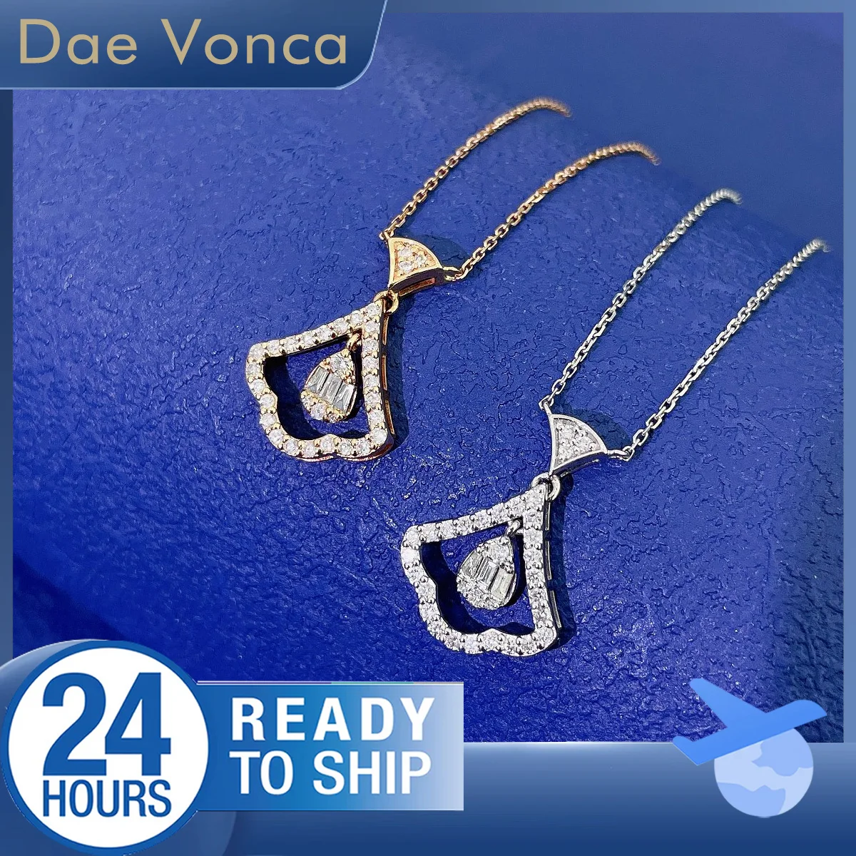 

Ожерелье с натуральным бриллиантом в форме танцевального платья, всего 0,21 карата, 18-каратное белое/желтое золото, кулон с натуральным бриллиантом, ожерелье, подарок для женщин