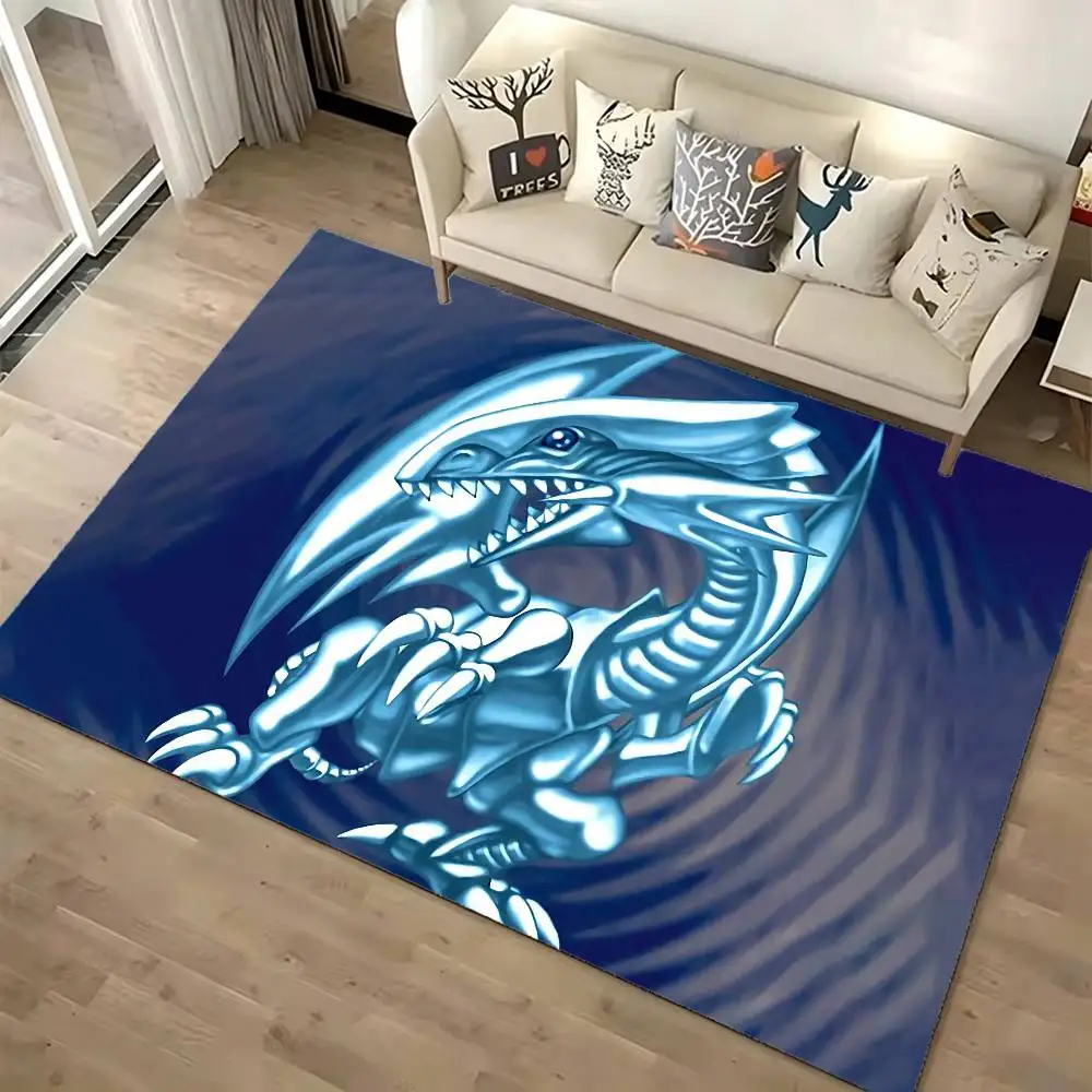 Magician Blue Eyes White Dragon YUGIOH Floor Mat Rugs Soft Bedroom Floor Anti-skid Household Carpets
