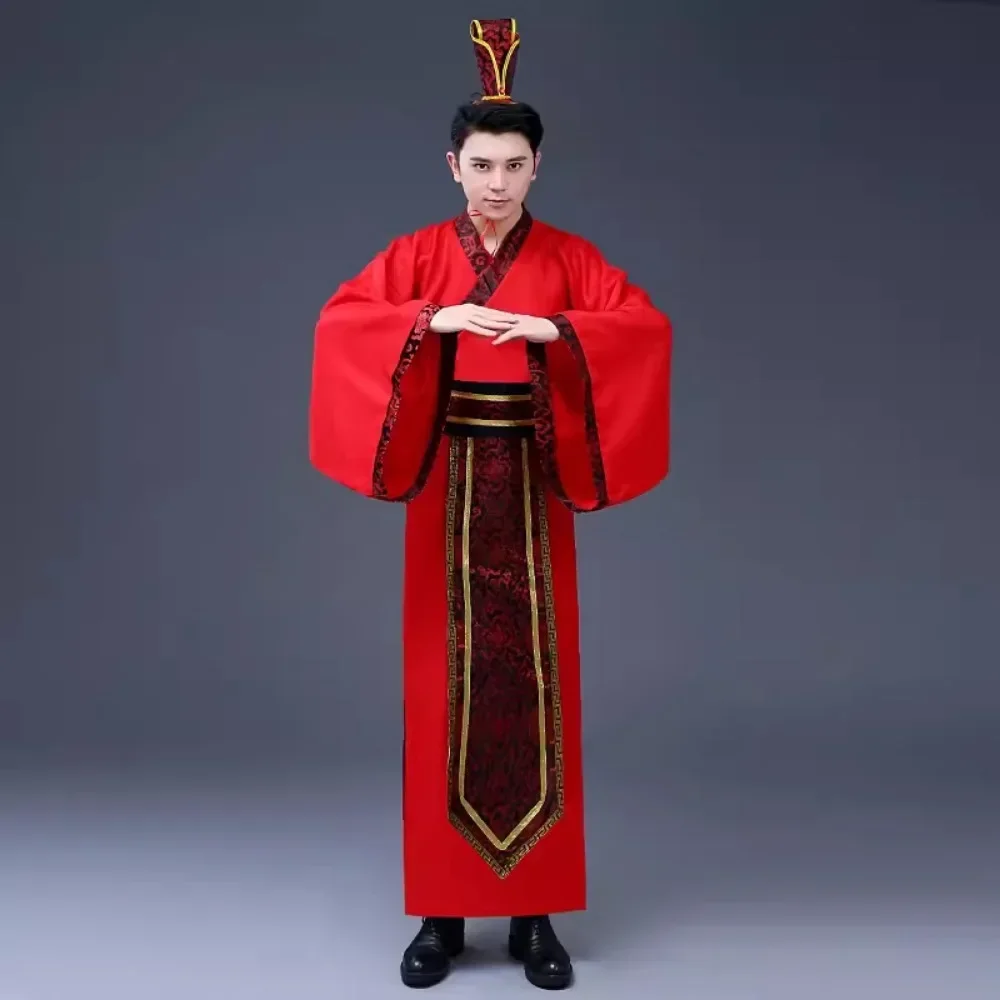 Roupas tradicionais chinesas hanfu roupas para homens roupas vintage cosplay estilo étnico 2 peça conjunto terno topos saia streetwear