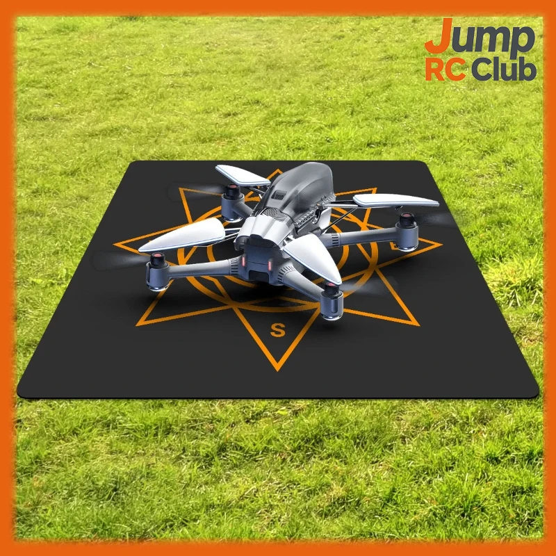 Almofada de pouso para drone rc, 50cm, borracha natural, portátil, helipad, para controle remoto, quadricóptero, aeronave, uso interno e externo