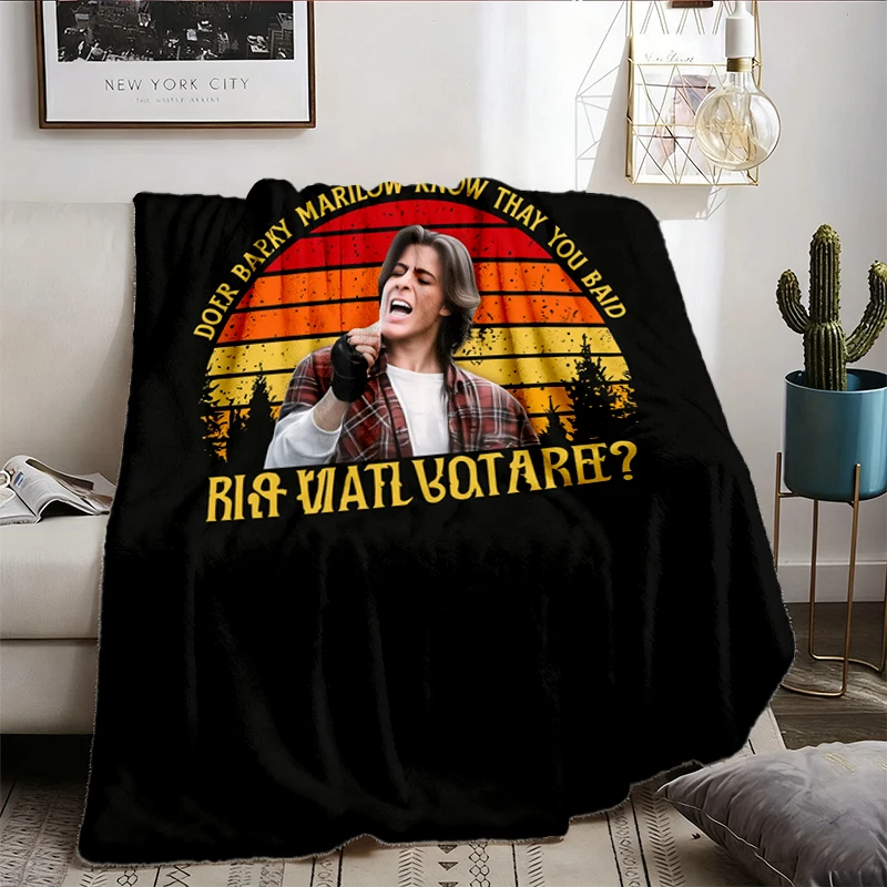 John Bender Breakfast Club Quote Comfort Colors Comfy Blanket, Retro Movie Flannel Blanket