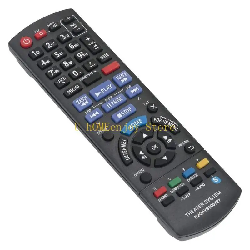 B0KF Replacement Remote Control Easy Use Remote for Disc Players and Home Theater