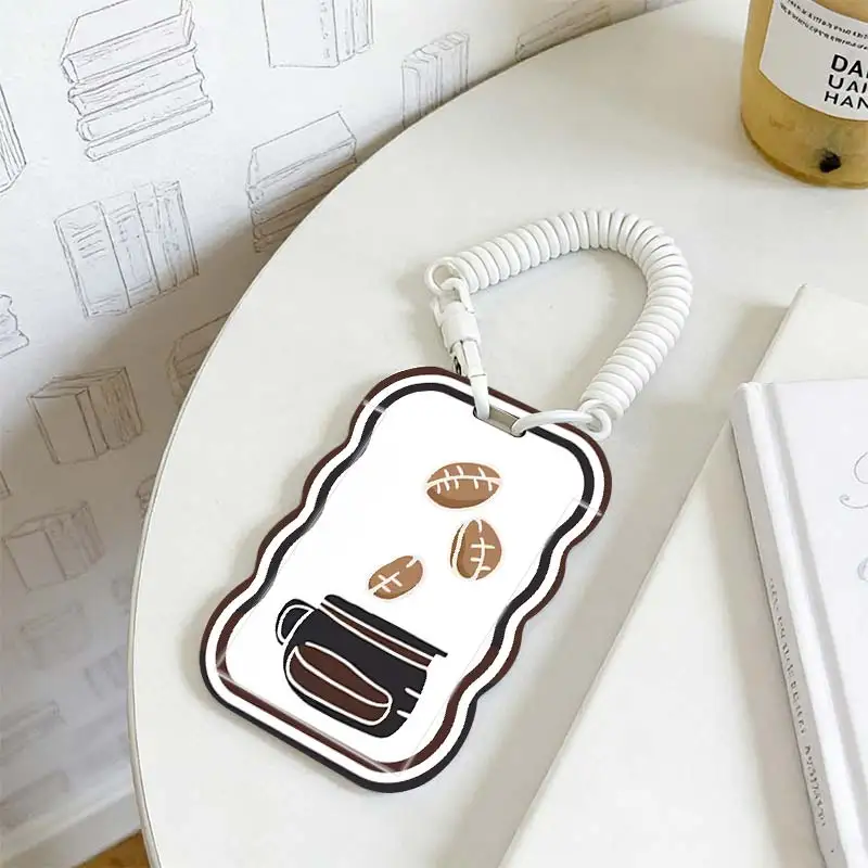 Cards Cover for Photo Protector Student Bus/Meal Card Protection Case Stretchable Spring Cord Kpop Photocard Holder