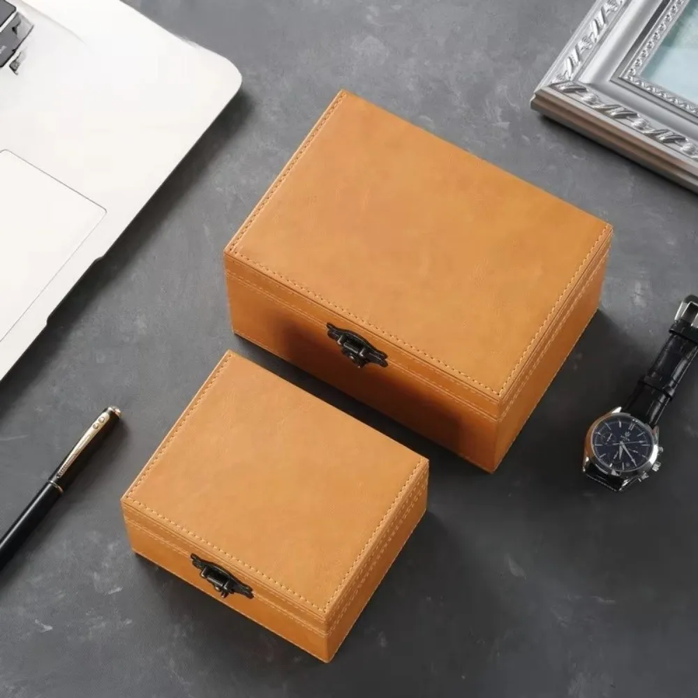 RFID Blocking Signal Shield Box Mad Horse Leather Durable Faraday Box Anti Radiation Nano Shielding Material Mobile Phone Box