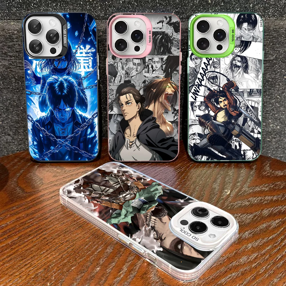 Levi Eren Jaeger Phone Case For IPhone 16 15 14 13 12 11 Pro Max X XR XSMAX 8 7 Plus Matte Shockproof Back Cover