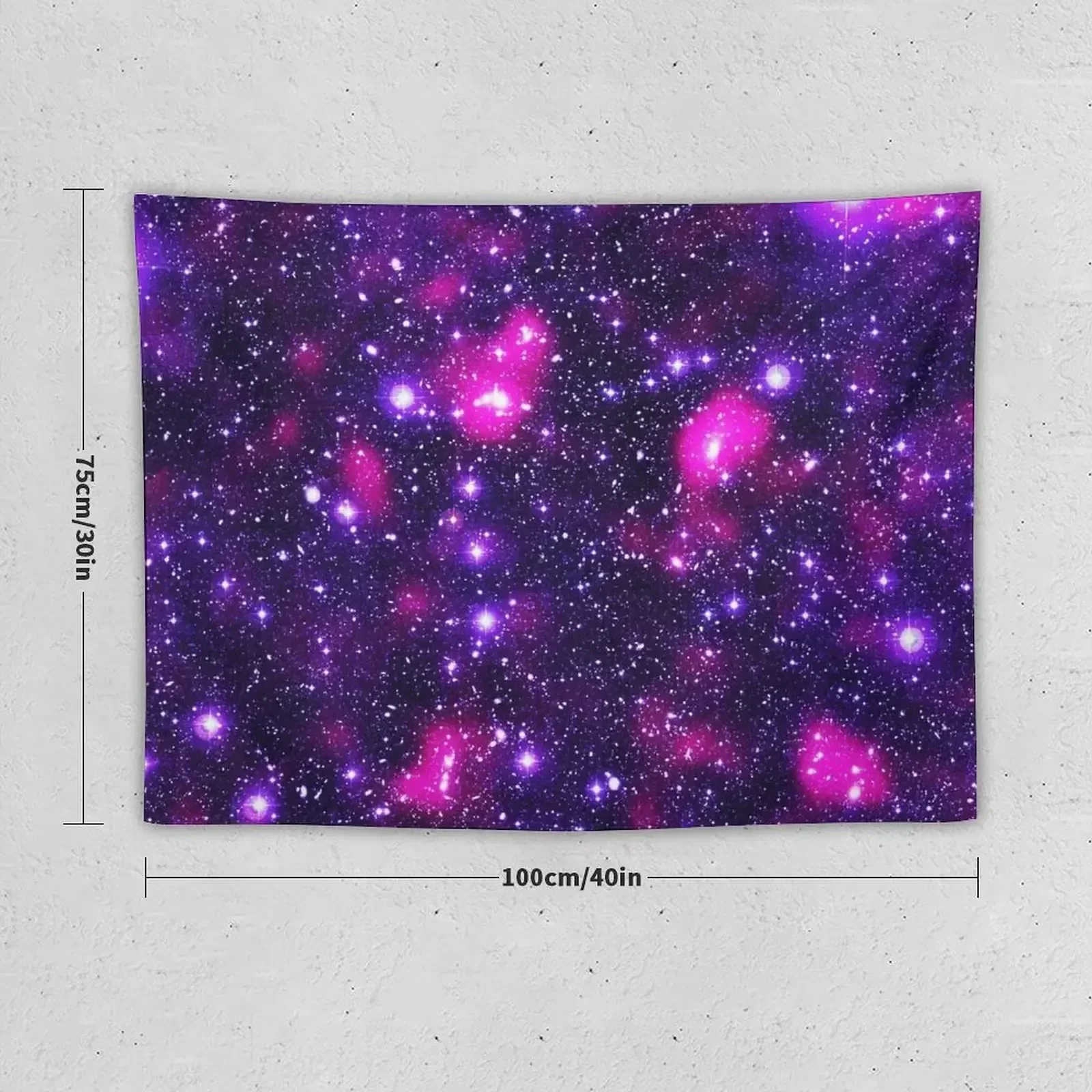 Galaxy Dark Matter Fuchsia Purple Tapestry Wallpaper Bedroom Cute Decor Carpet Wall Tapestry