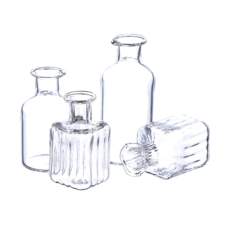 1:12 Dollhouse Miniature Glass Vase Glass Bottle Storage Tiny Jar Furniture Scene Toy Doll House Decor Dollhouse Accessories New