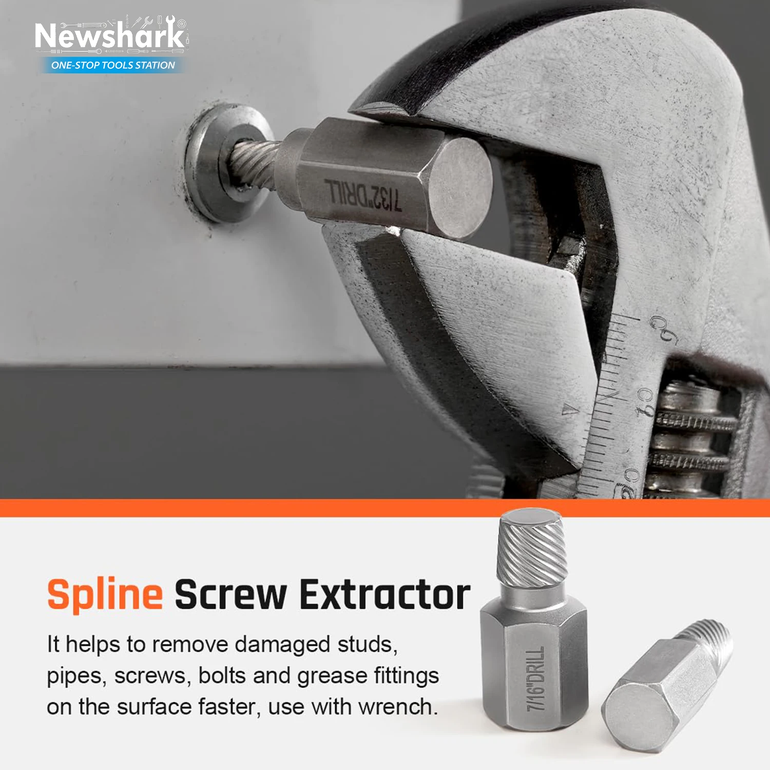15/28/40Pcs Professional Ruptured Bolt Extractor Set for Stuck Nut and Bolts Removal with High Strength Alloy Steel Construction