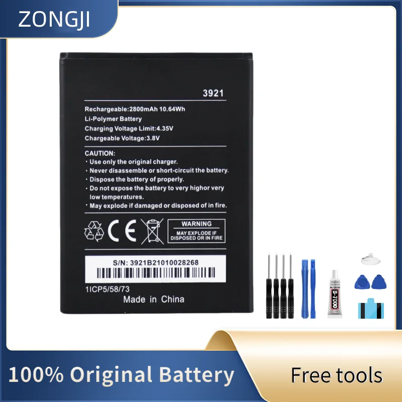 New Battery 2800mAh Battery For Wiko 3921 Robby 2 Lenny 5 Mobile Phone Batteries +Free Tools