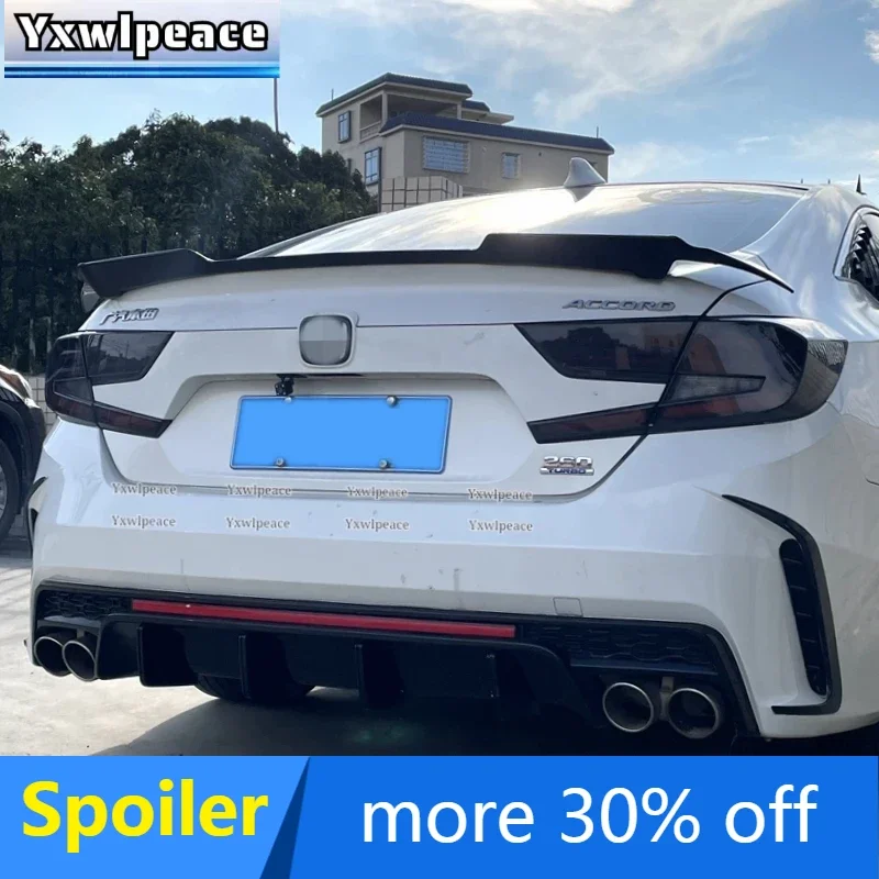 

For Honda 10th Accord 2018 2019 2020 2021 2022 High Quality ABS Plastic Primer Color Rear Trunk Lip Spoiler Car Accessories