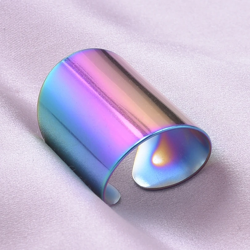 Adjustable Stainless Steel Punk Ring for Unisex Style