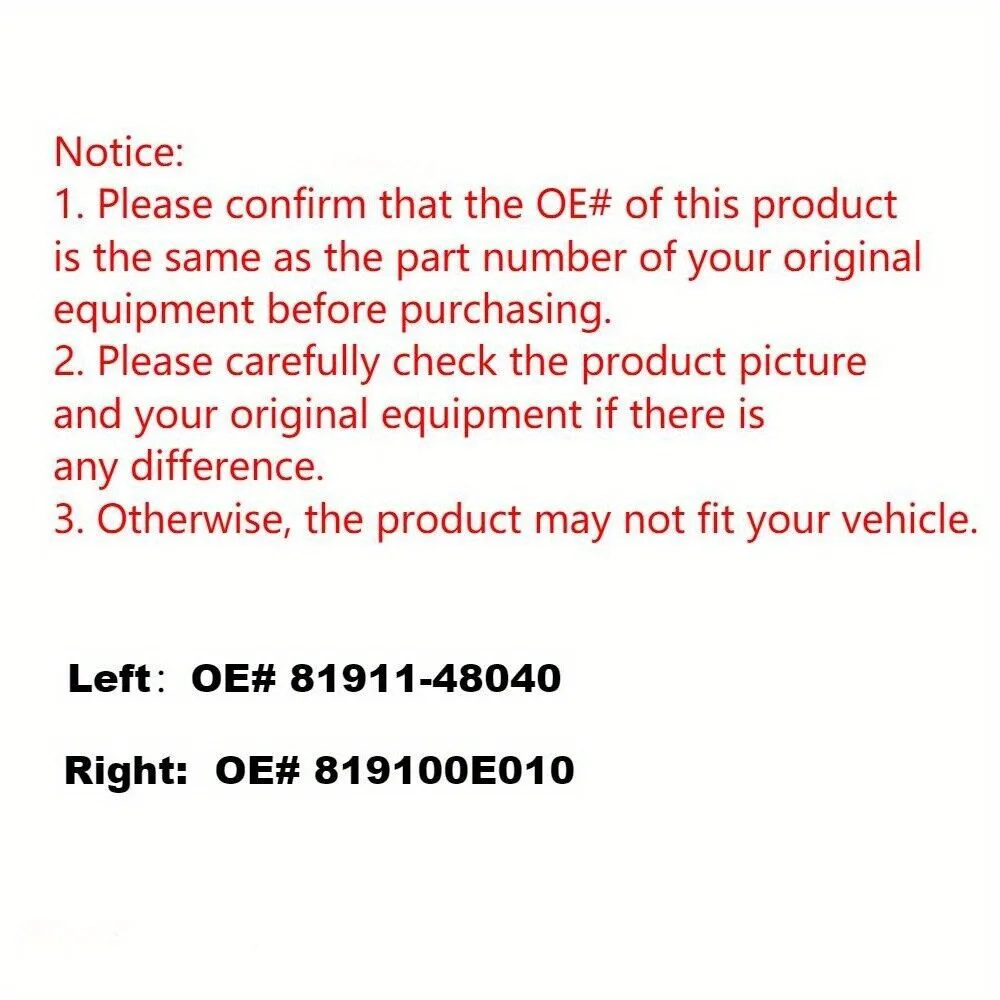 Задний правый габаритный фонарь бампера - красный, подходит для Lexus RX330 07–09 и RX350 2004-2006 гг.