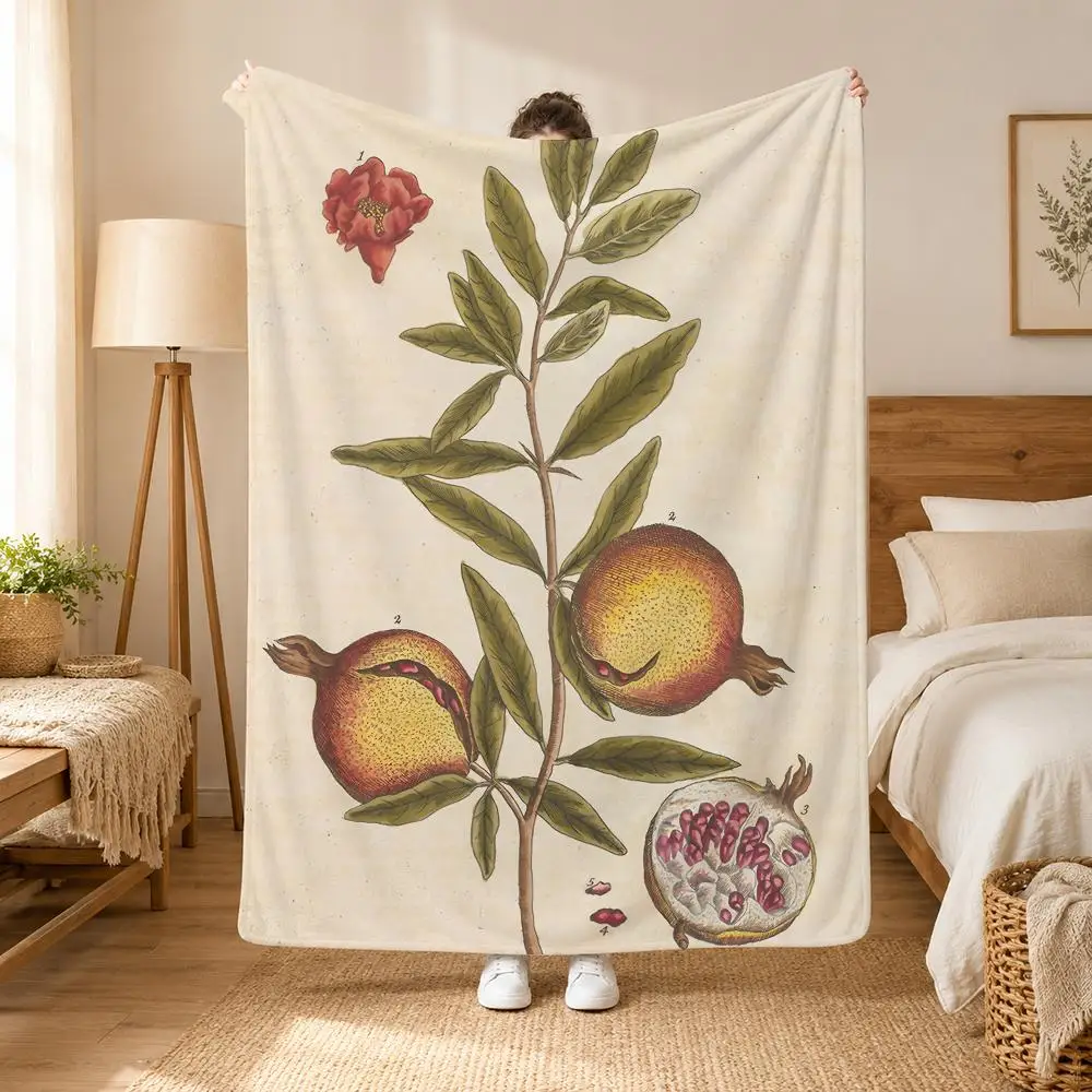 Apothecarys Journal Compass Arrow Throw Blanket Soft Flannel Throw Lightweight Summer Home Nap for Office Travel Sofa Bed