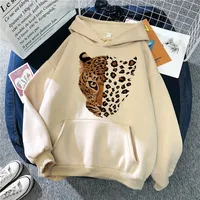 Sudaderas con Capucha Unisex con Estampado de Animales de Leopardo y Tigre, Sudaderas Divertidas con Estampado Gráfico para Mujer, Ropa con Capucha para Otoño e Invierno