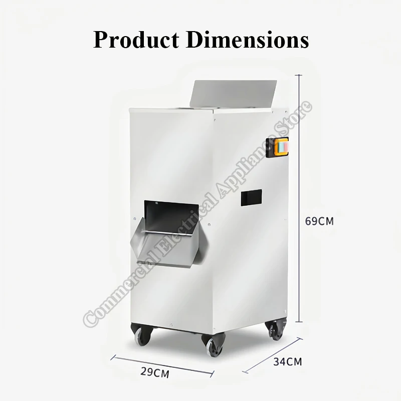Meat Cutter Stainless Steel Electric Multifunctional Commercial Vertical Meat Grinder Processor Meat Slicer Shredder Machine