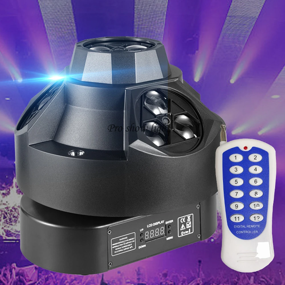 200W Bee Eye Moving Head Light DMX LED Rotating Moving Head Light Stage Laser Light with Remote For Party Disco Dj Wedding Show