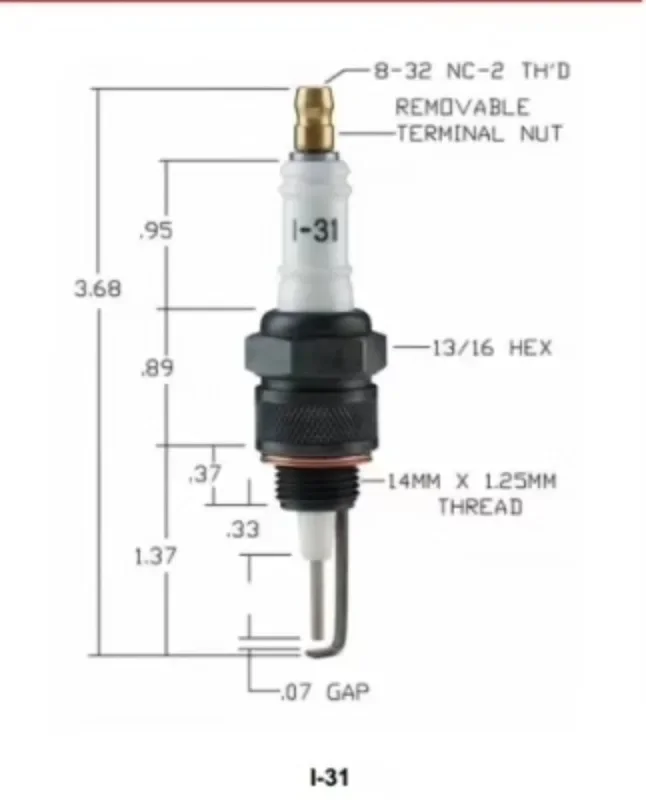 A-UBURN spark plug I-31-2 I-31-6 I-25-3 in stock.