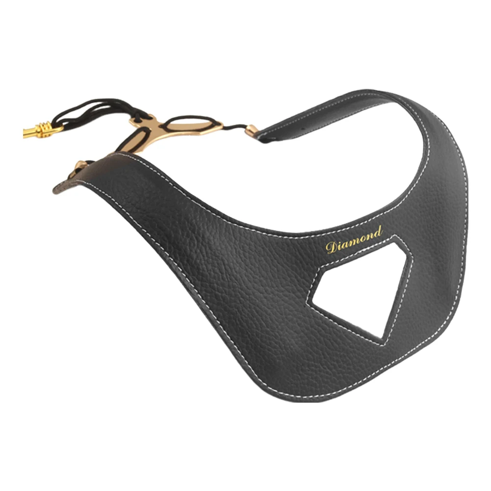 Saxophon Schultergurt PU Leder Saxophon Umhängeband Einstellbare Saxophon Harness Lanyard Sax Musikinstrument Zubehör