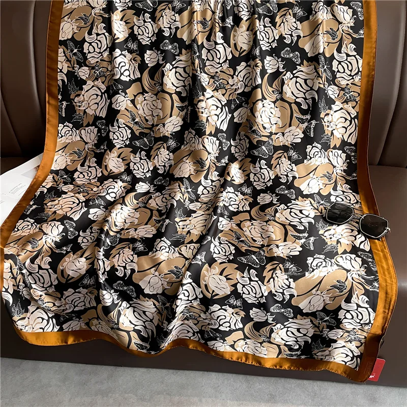 Nuove donne di lusso fiore sciarpa scialle da viaggio 180*90cm bandana femminile Foulard fascia per capelli fazzoletto da collo marmitta Hijab sciarpe Soft Wrap