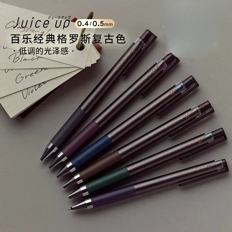 Pilot Juice Up Neutral Pen Classic Glass Retro Glitter Metallic Limited Juice Pen Writing Practice Notebook LearningStationery .