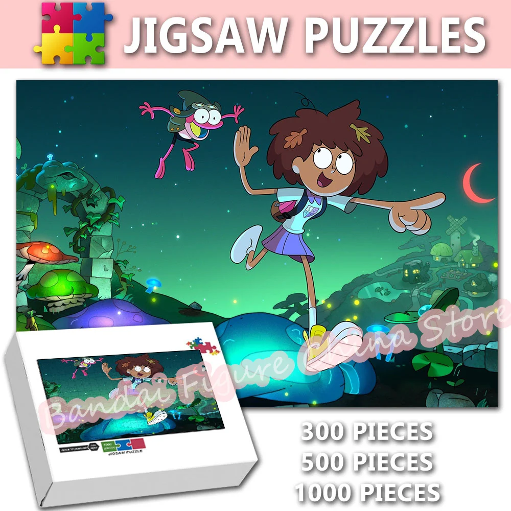 

Disney Tv Show Cartoon Print Puzzle Amphibia Diy Intelligence Jigsaw Puzzles for Kids Educational Stress Relief Toys Gifts