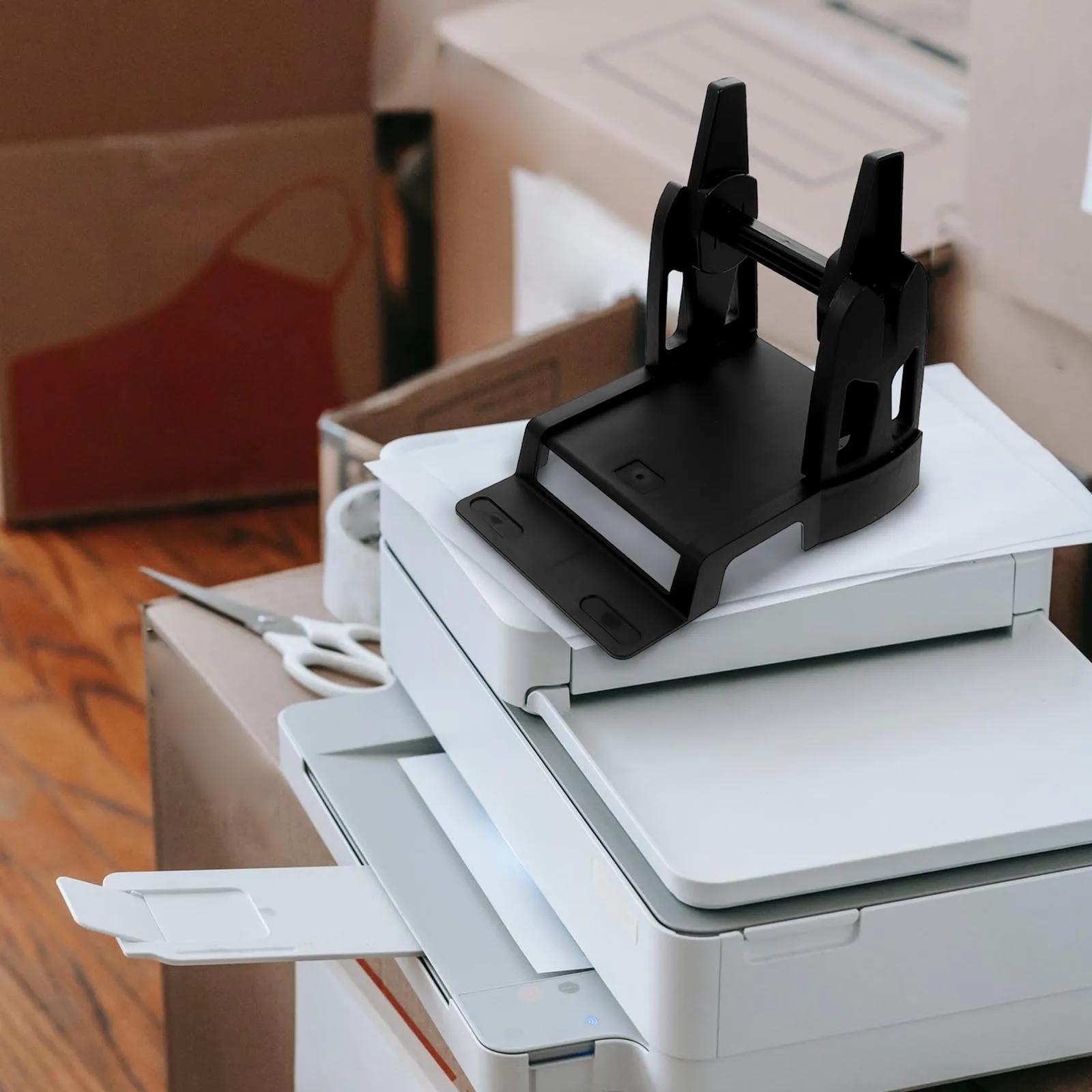 

1Pcs Printer Label Holder Thermal Transfer Bracket External Roll Paper Stand Manual Label Dispenser Portable Lightweight Plastic