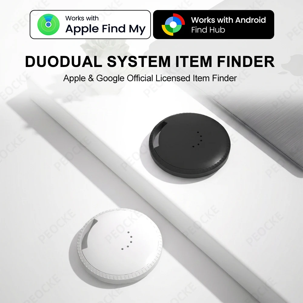 Mini GPS Dual System Tracker For IOS & Android Google Find Hub Item Finder Bike/Bag Locator Tracker Waallet Smart Location Tag