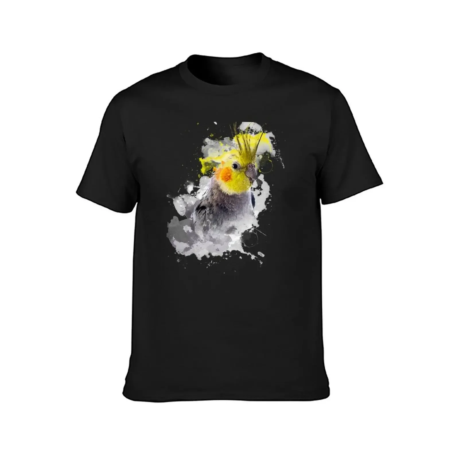 Aquarell Splash Cockatiel T-Shirt blacks cute clothes designer t shirt men