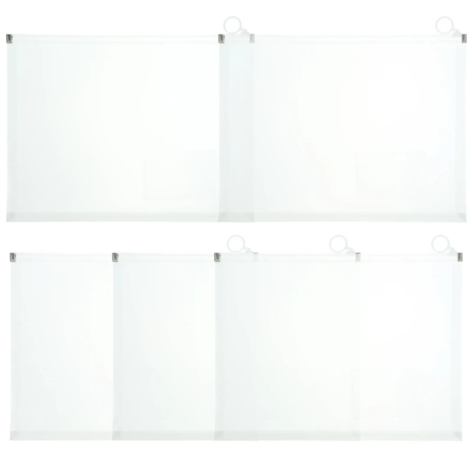 

5Pcs A4 Transparent Document Bags PP Plastic File Pockets Large Capacity Clear File Organizer for Vouchers Receipts Cards Paper