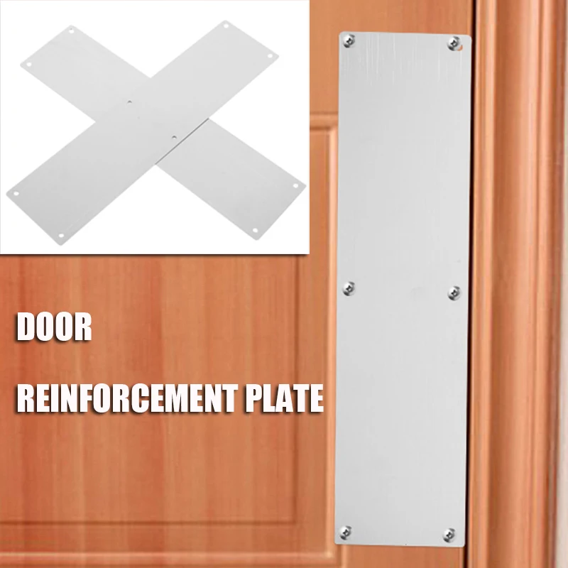 

Stainless Steel Kick Plate Door Plates Board Bottom Decorative Doorplates Indoor Push Baby Latch for Reinforcing Board Anti