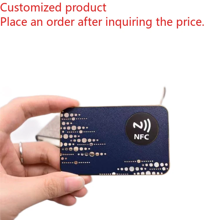 

Customized query Customized Shaped Rfid Printable Stainless Steel Black Metal Nfc Business Card Credit Card Size Metal Business