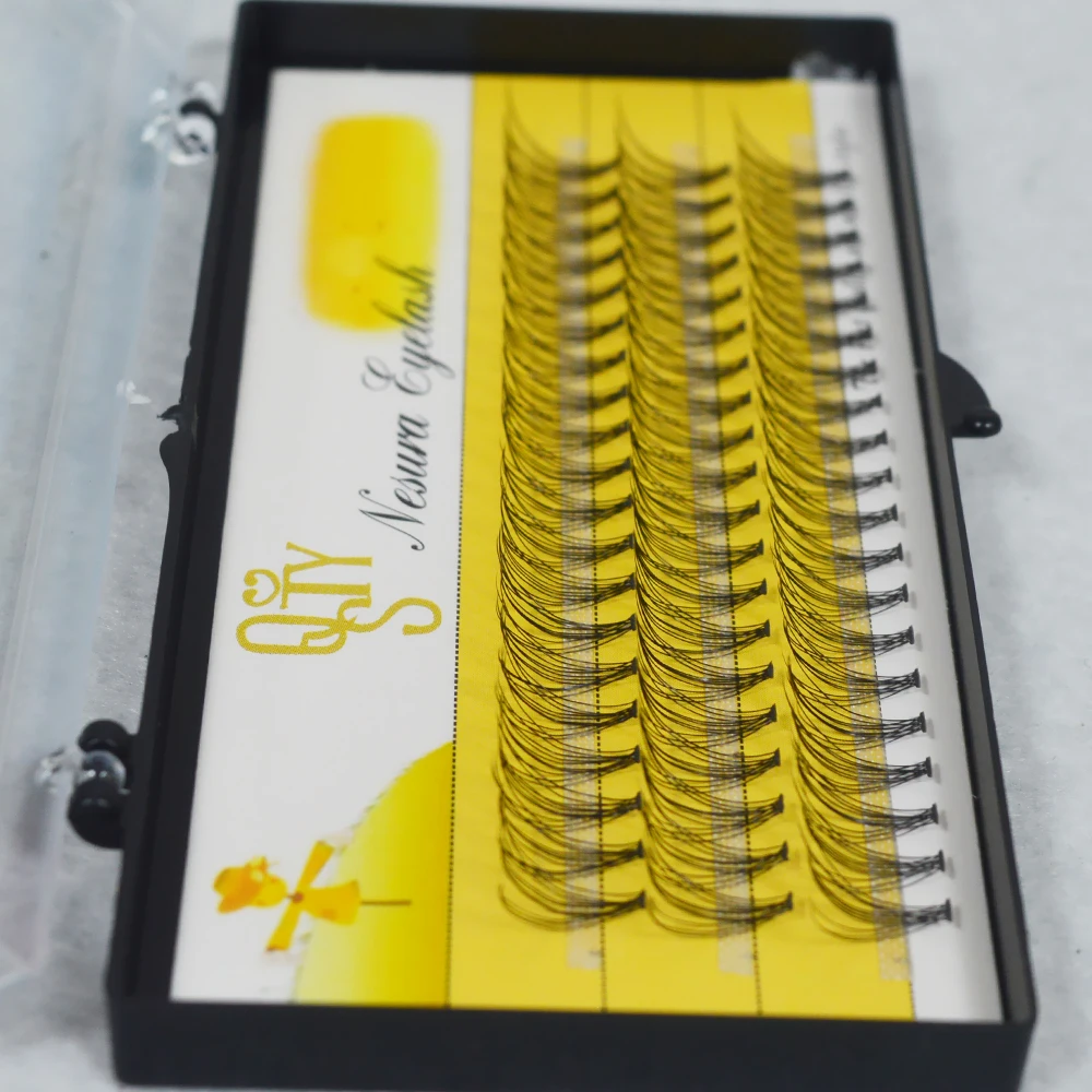 Eyelash 10D 60 cluster grafting eyelashes natural C-roll false eyelashes individual eyelashes by hand 6-14mm eyelash extension
